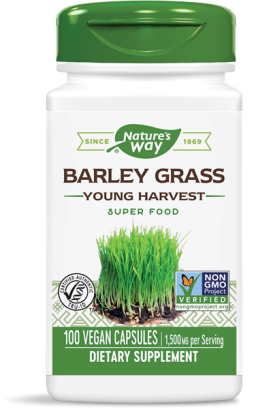 Gerst gras jonge oogst 500 mg (100 Capsules) - Nature&apos;s Way