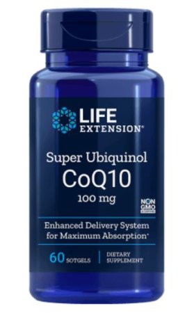 Super Ubiquinol CoQ10 100 mg (60 Softgels) - Life Extension
